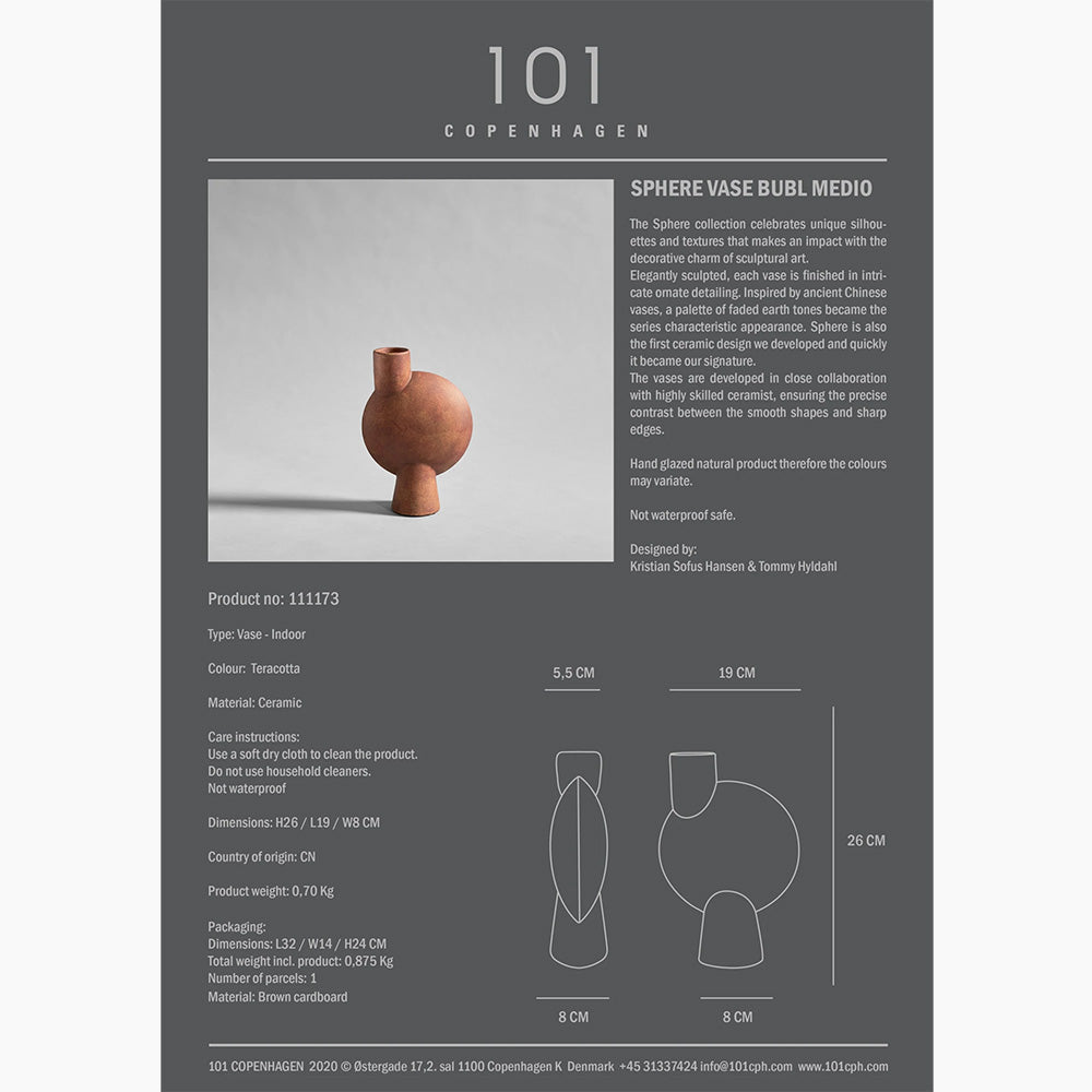 Sphere Vase Bubl - Medio