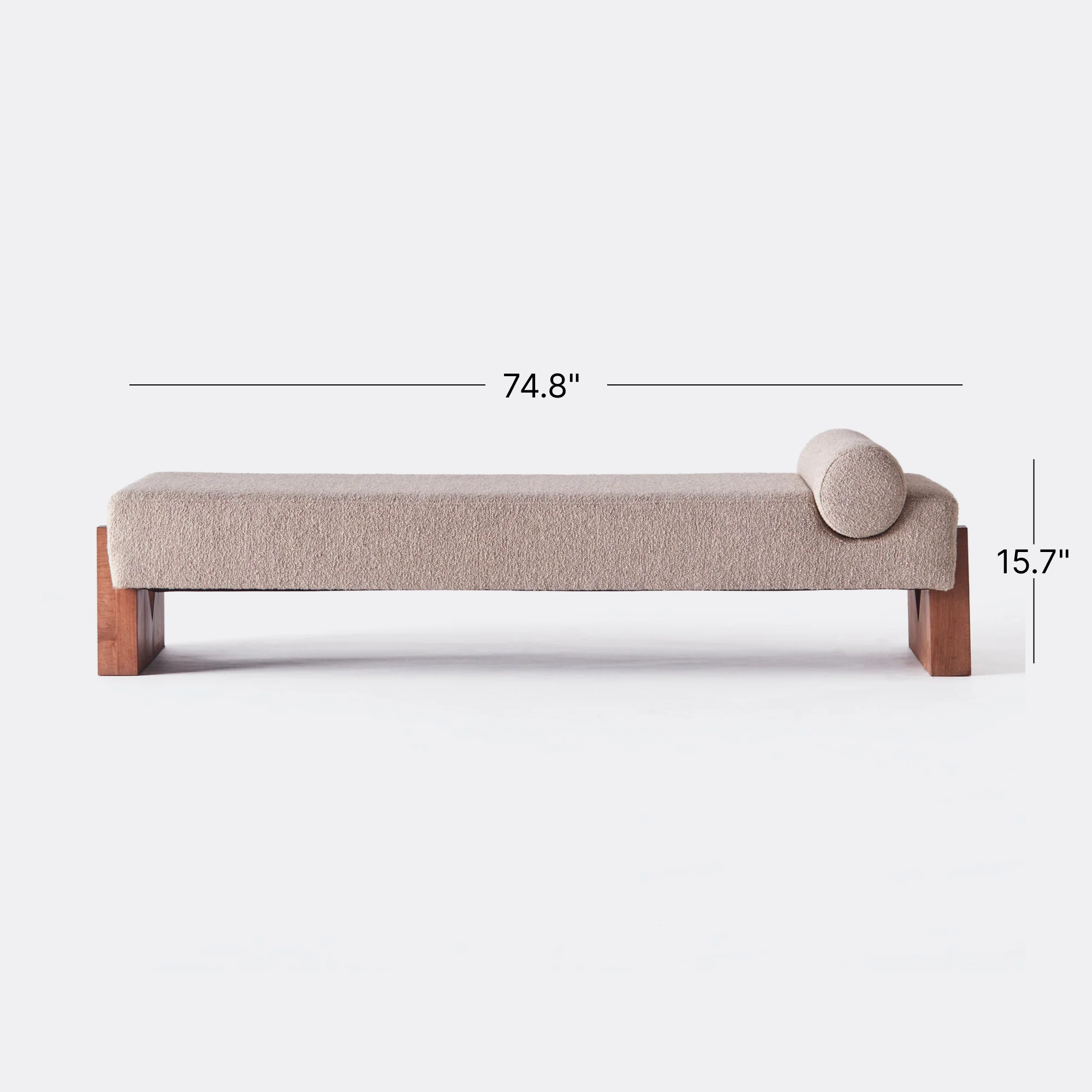 V Day Bed Boucle