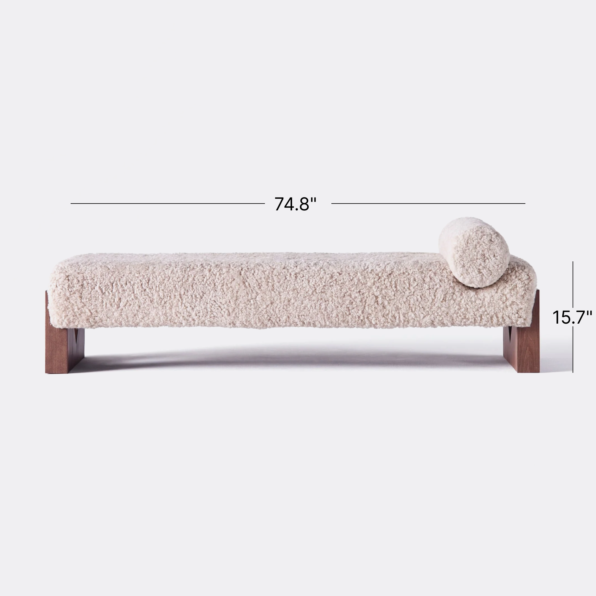 V Day Bed Sheepskin
