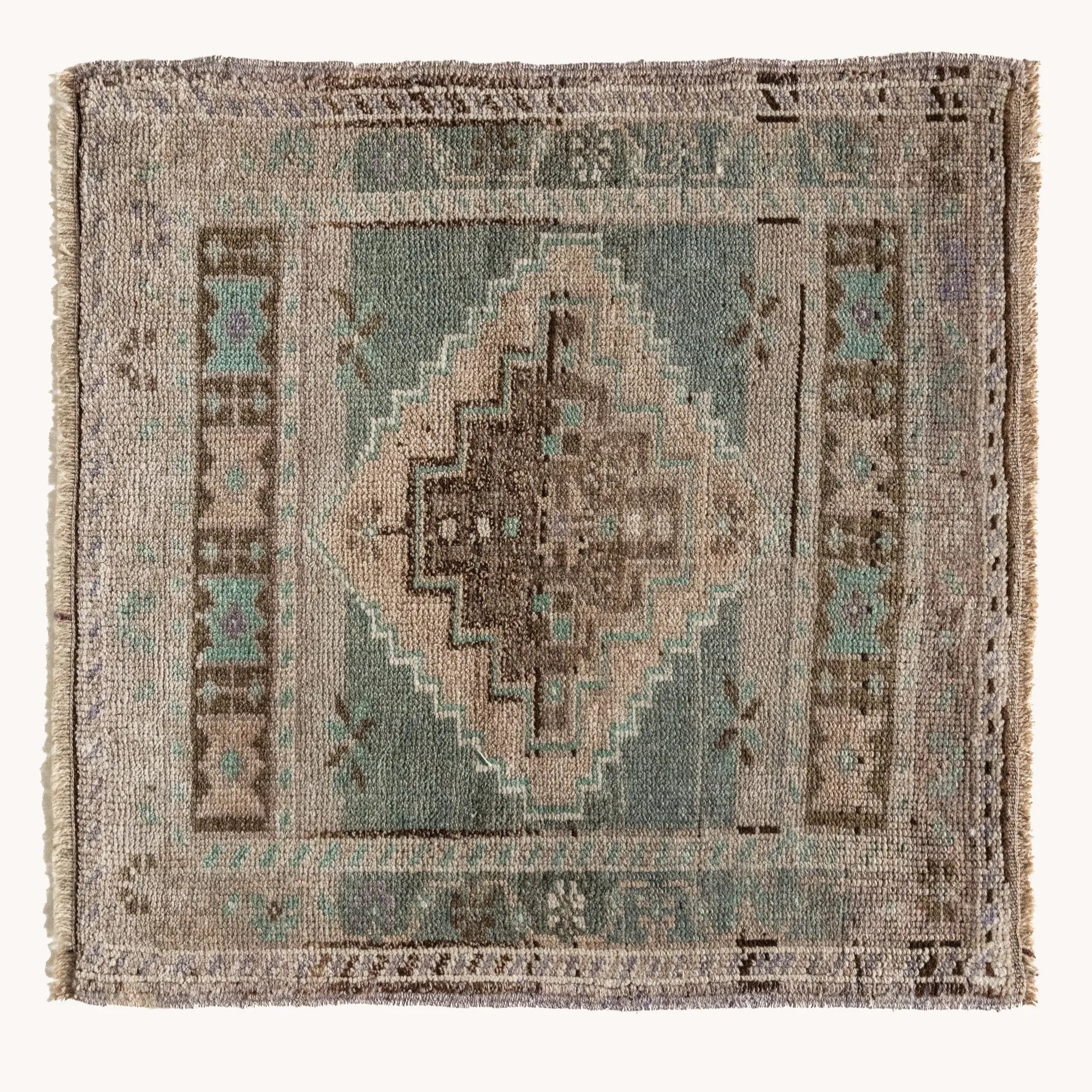 Vintage Turkish Mini Rug No. 718