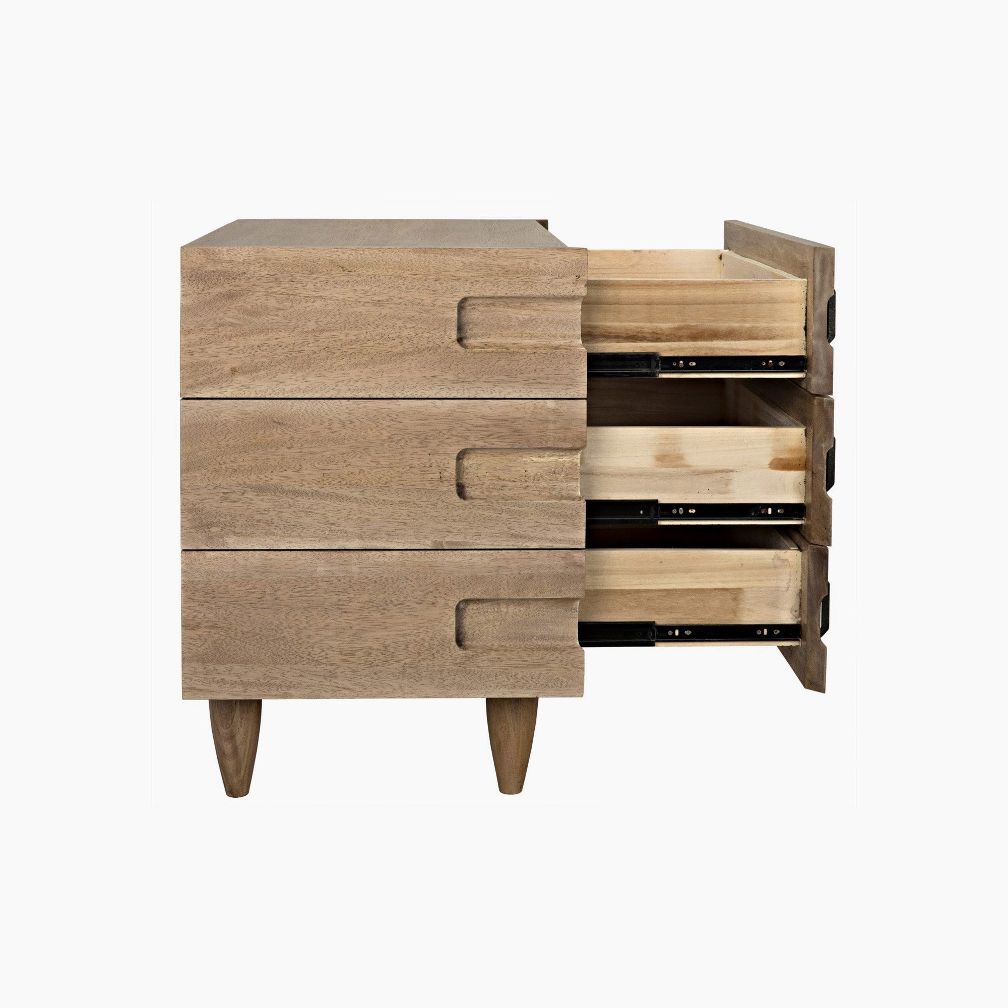 Eva 32" Side Table, Washed Walnut