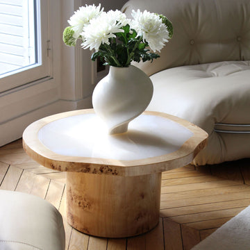Wooden Joan Solo Coffee Table With Casters