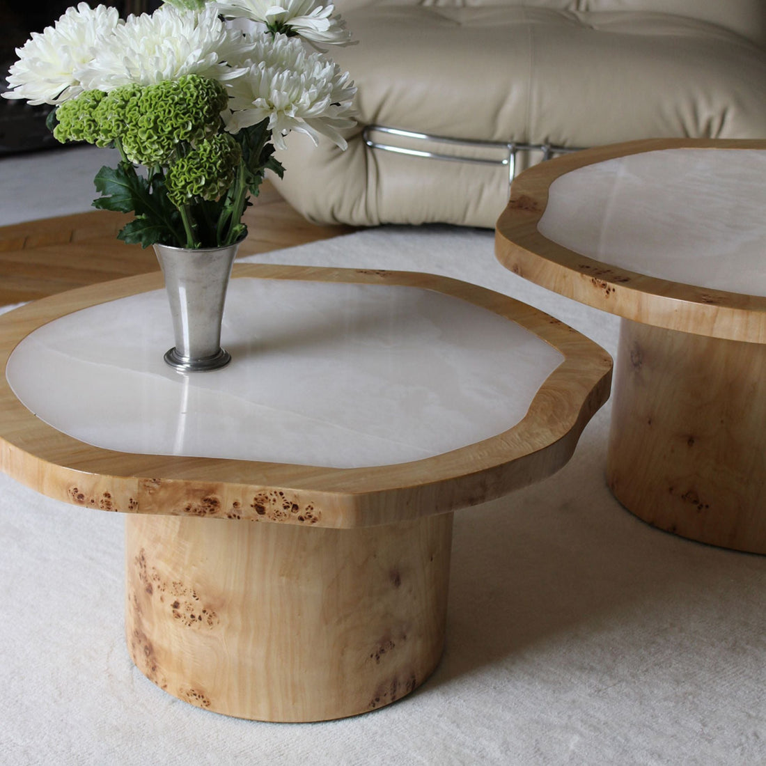 Wooden Joan Solo Coffee Table With Casters
