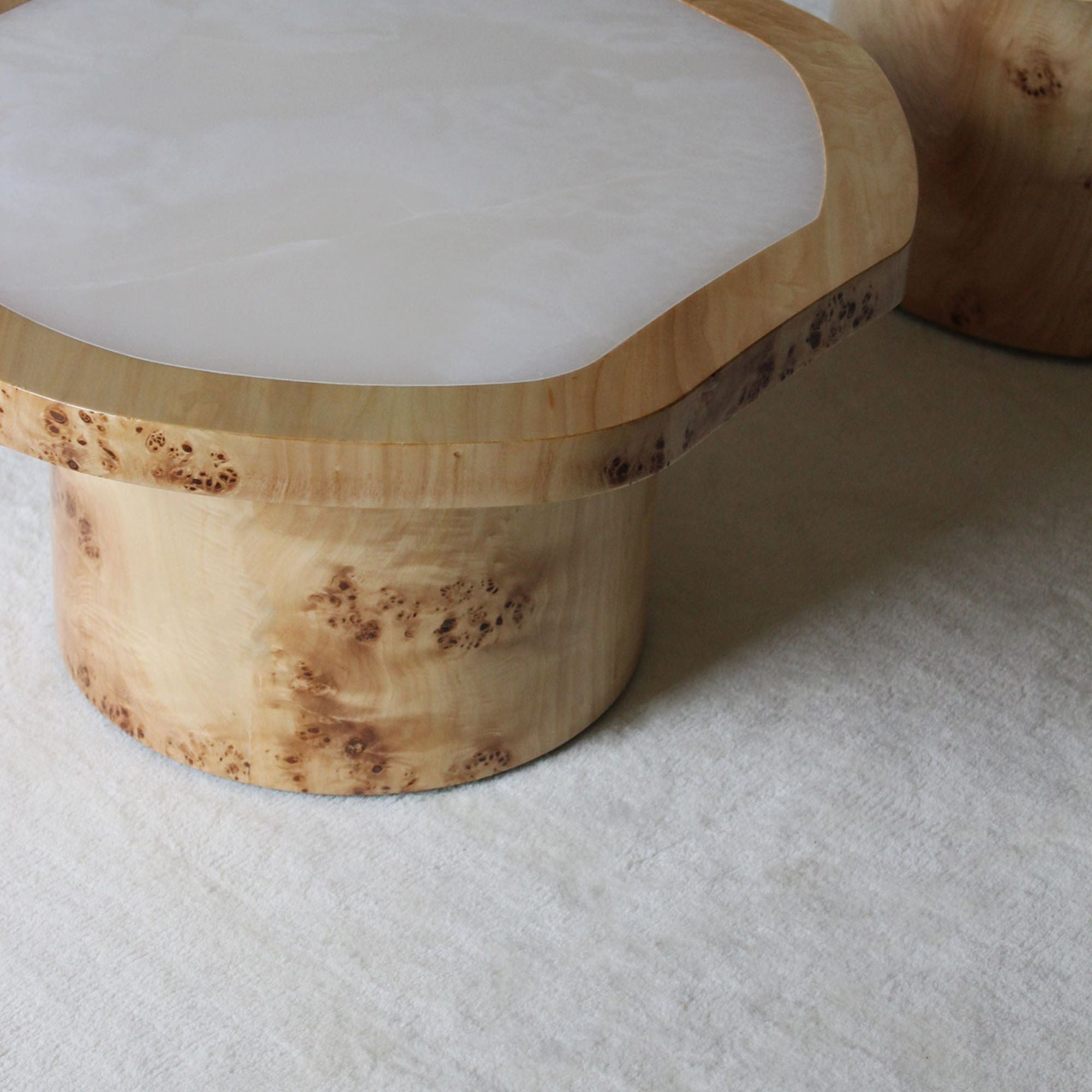 Wooden Joan Solo Coffee Table With Casters