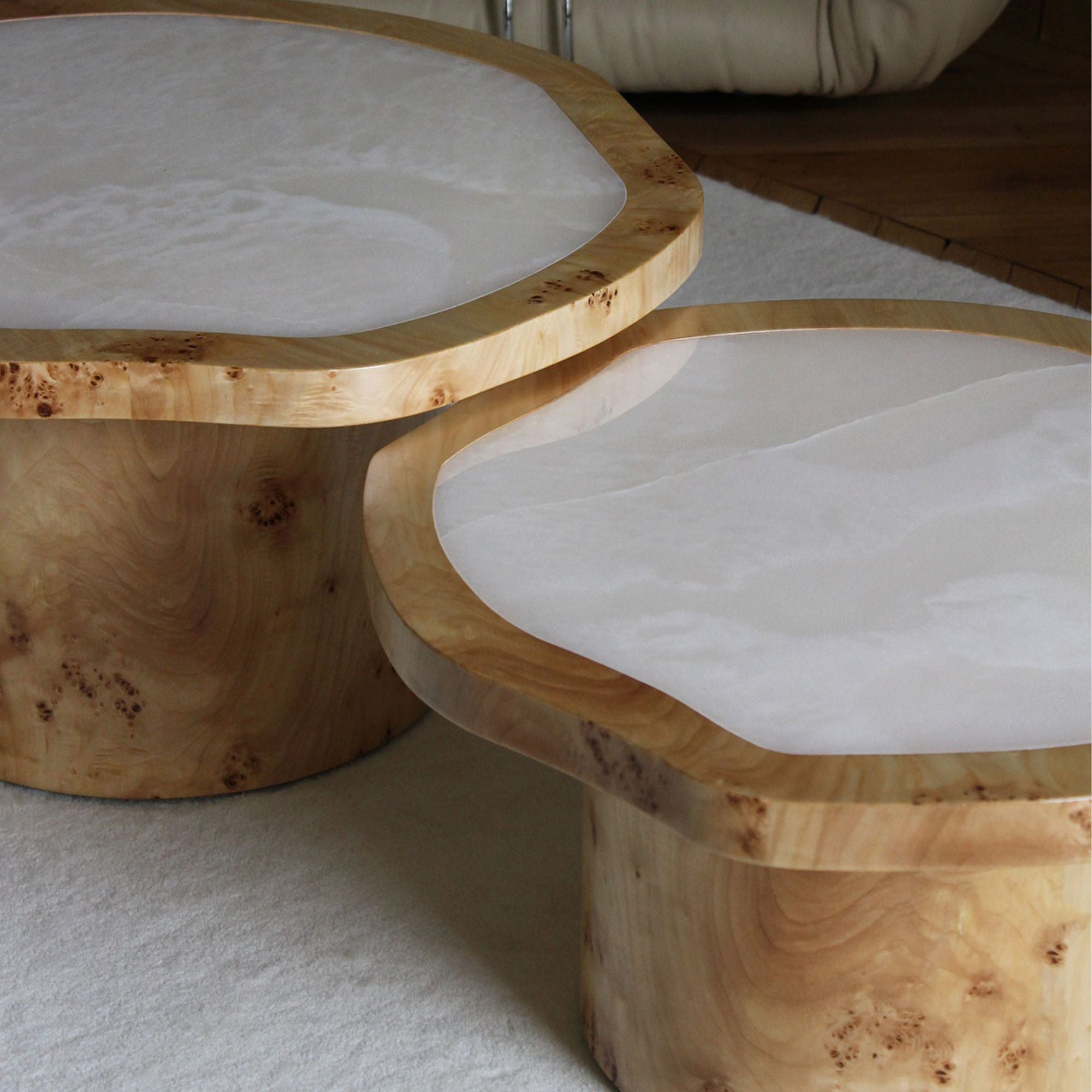 Wooden Joan Solo Coffee Table With Casters