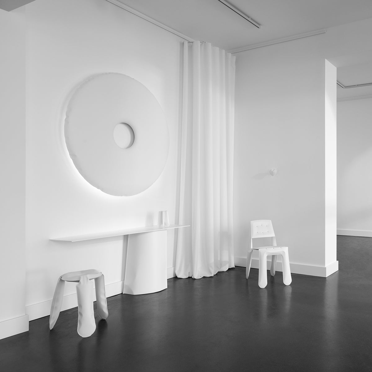 Stainless Steel Rondo 95 Wall Mirror