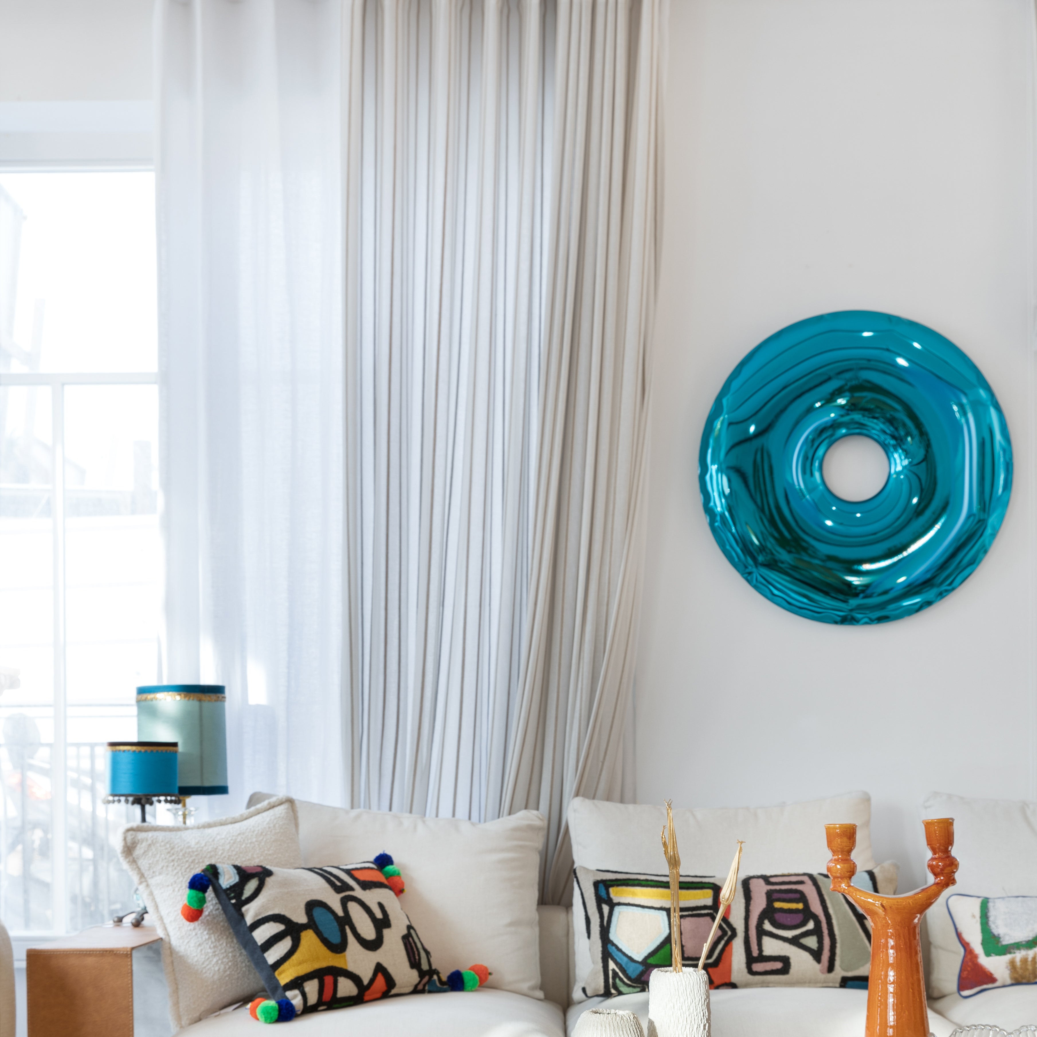 Stainless Steel Rondo 95 Wall Mirror