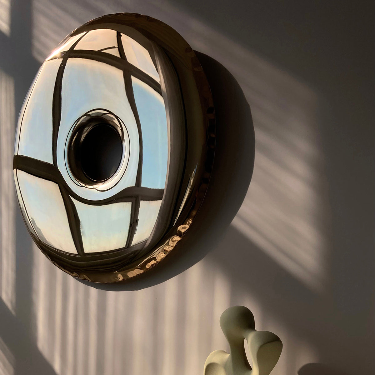 Stainless Steel Rondo 95 Wall Mirror