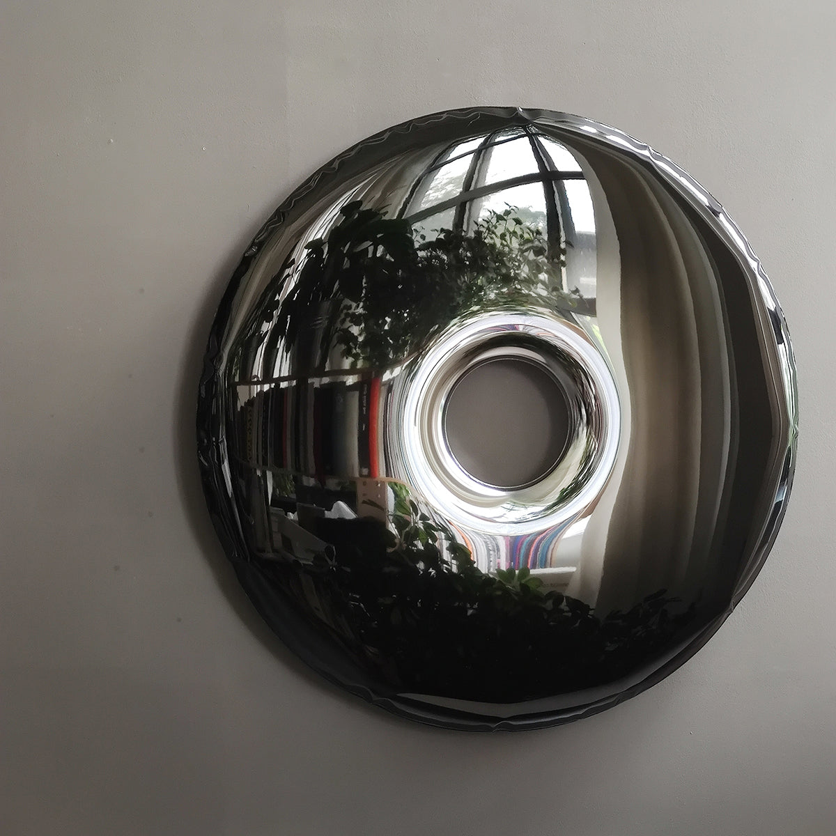 Stainless Steel Rondo 95 Wall Mirror