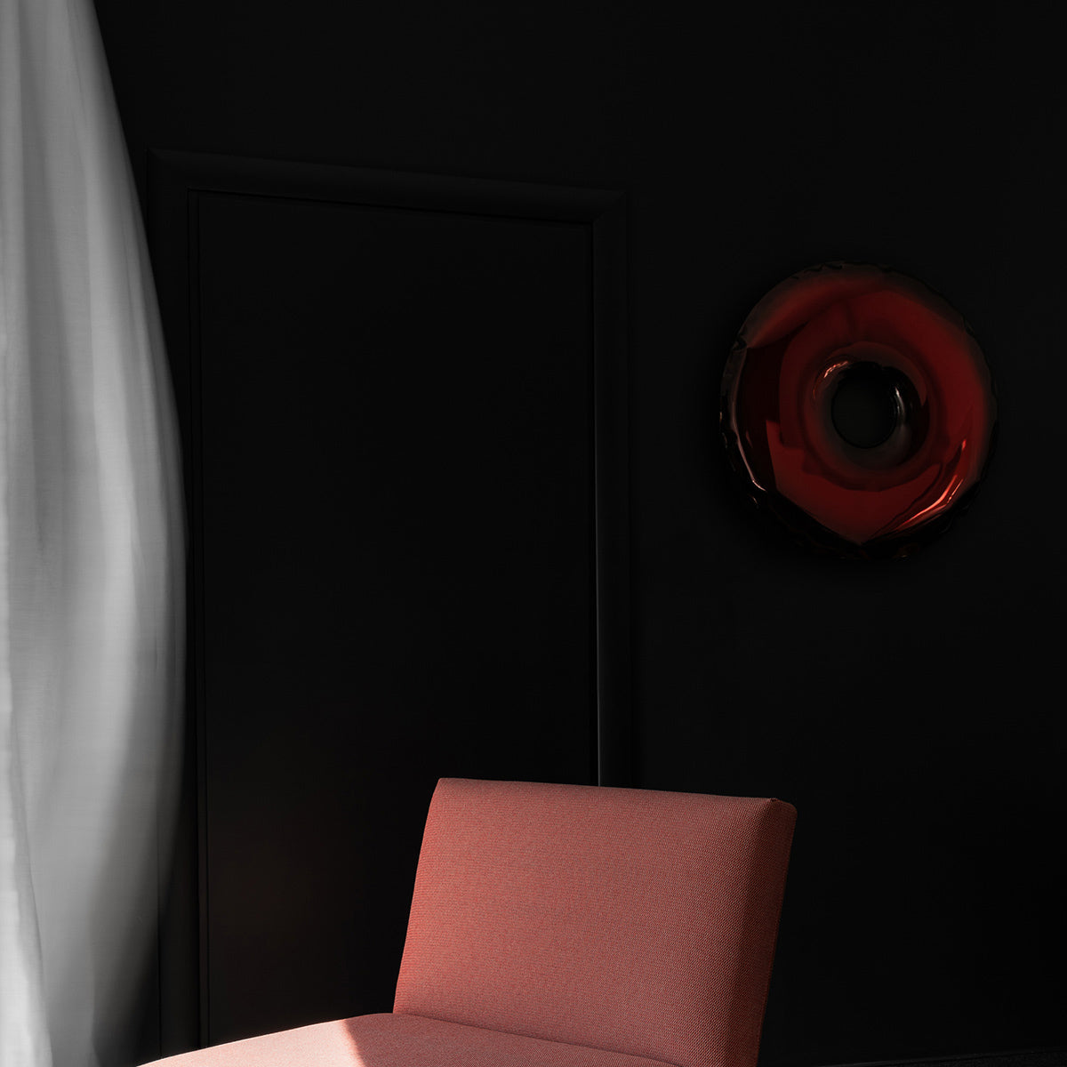 Stainless Steel Rondo 95 Wall Mirror