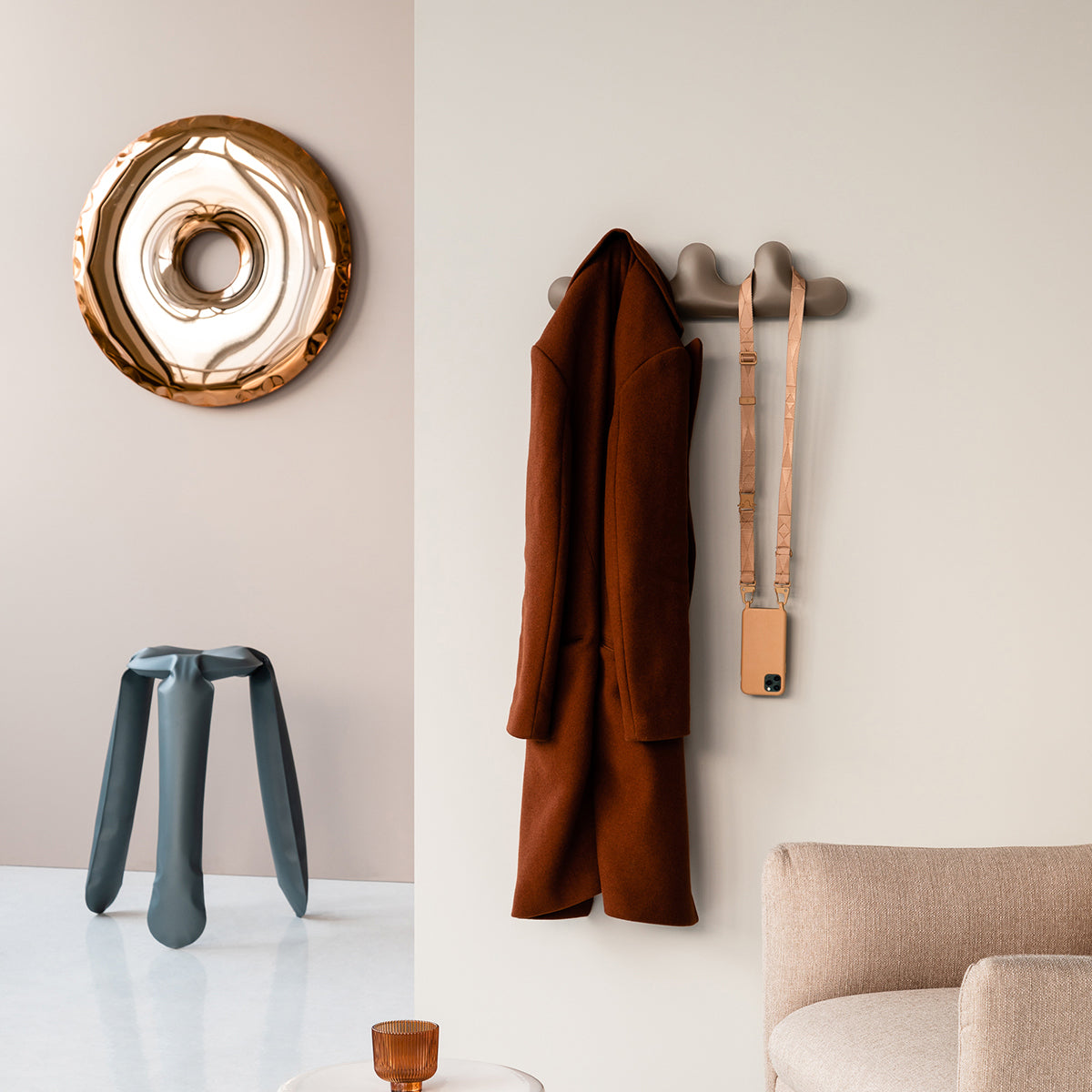 Stainless Steel Rondo 95 Wall Mirror
