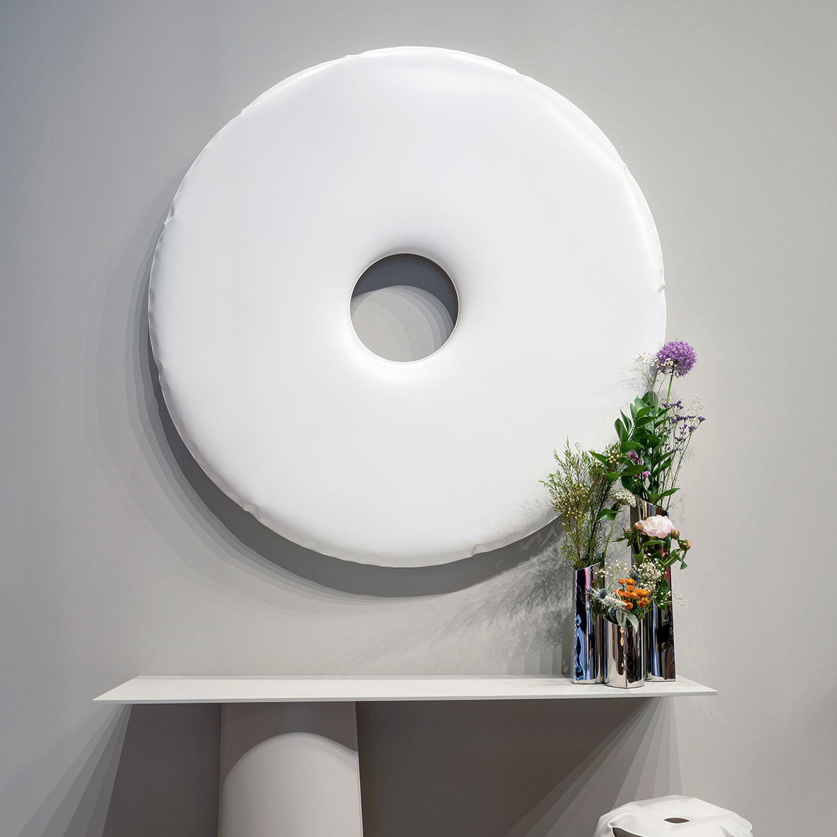 Stainless Steel Rondo 95 Wall Mirror