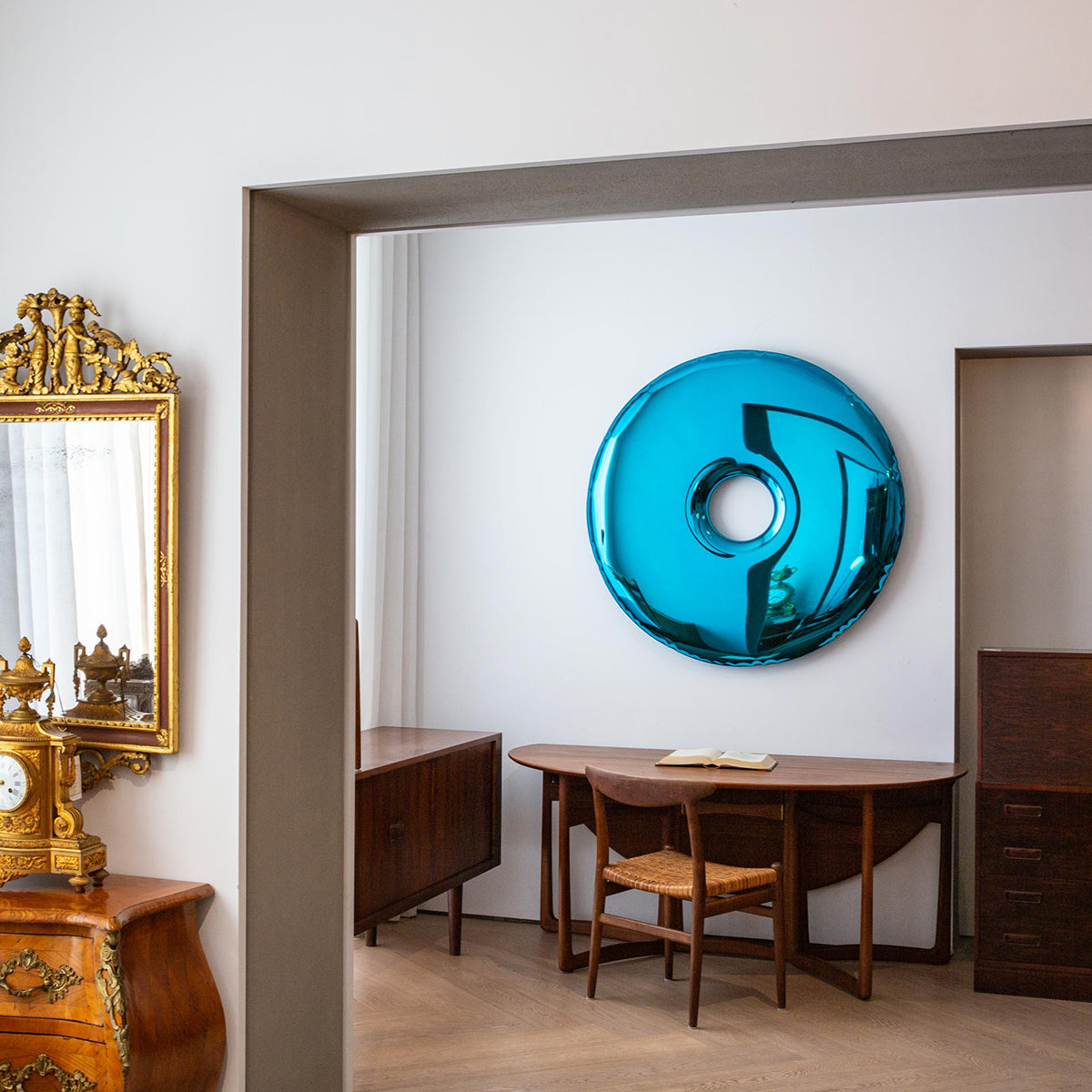 Stainless Steel Rondo 95 Wall Mirror