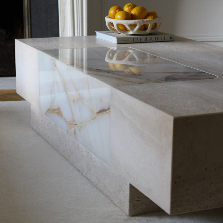 Baci Square Coffee Table with casters