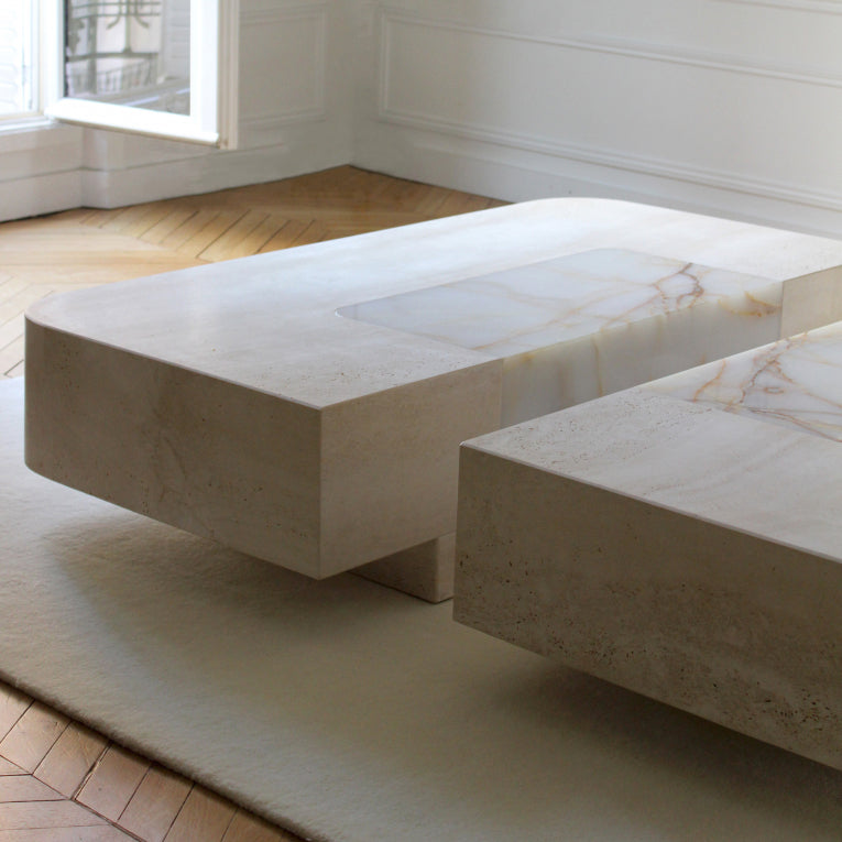 Baci Square Coffee Table with casters