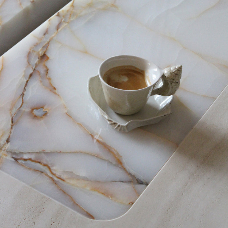 Baci Square Coffee Table with casters