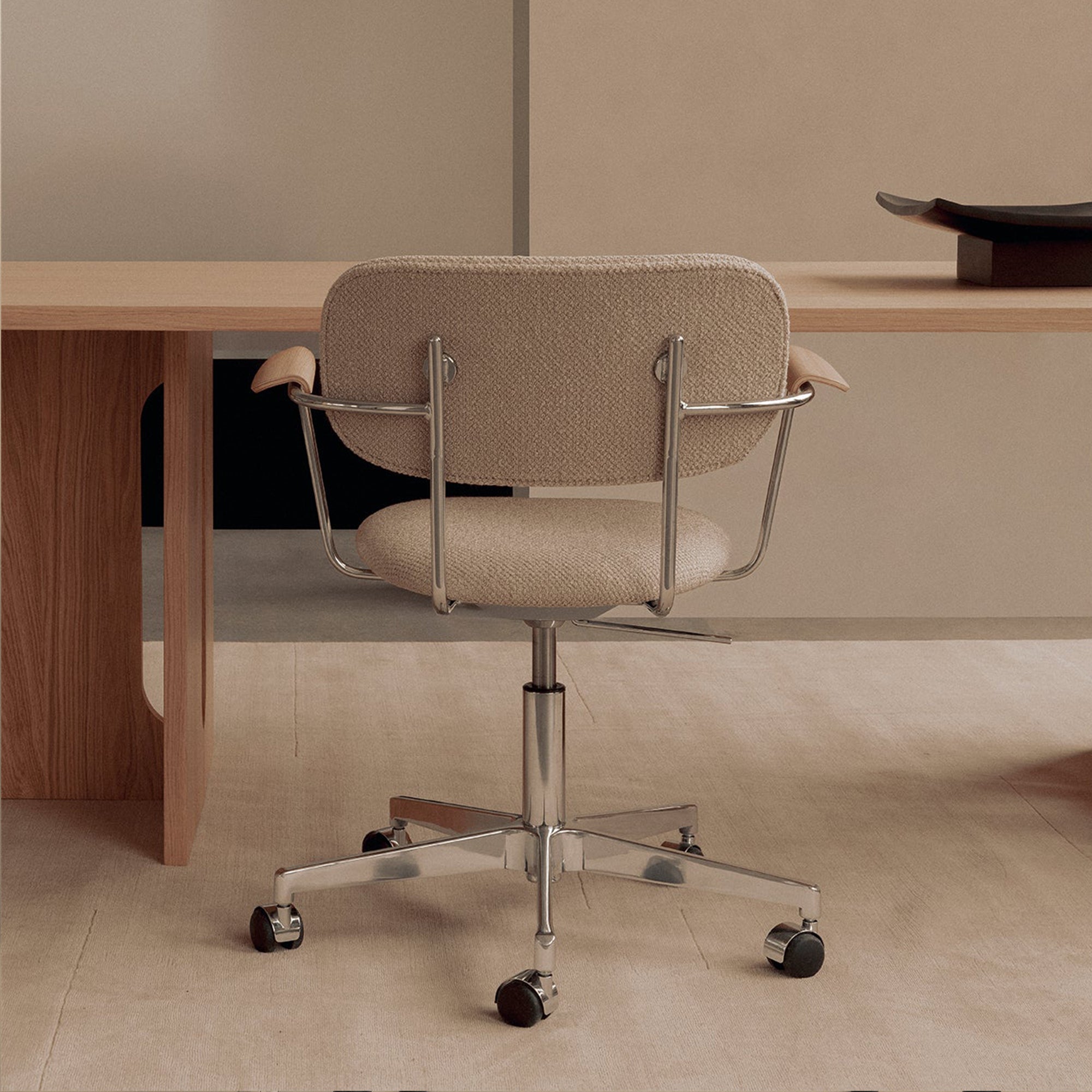Co Task Chair - Fully Upholstered W/ Arm - Beige
