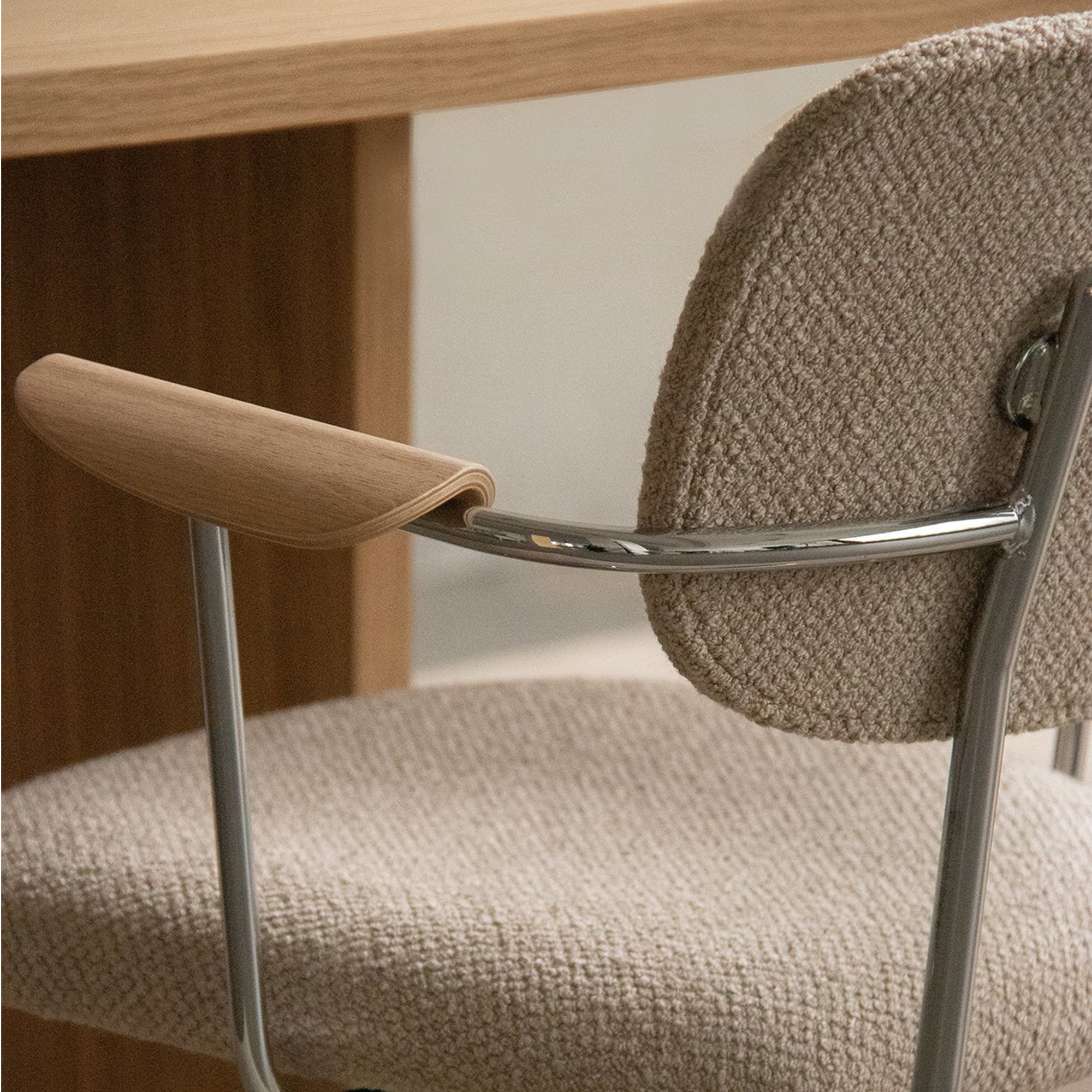 Co Task Chair - Fully Upholstered W/ Arm - Beige