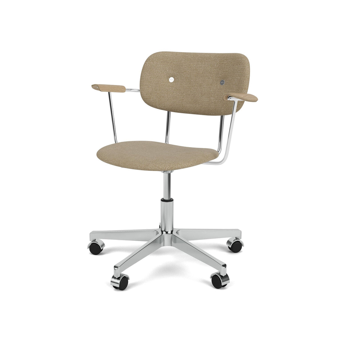 Co Task Chair - Fully Upholstered W/ Arm - Beige
