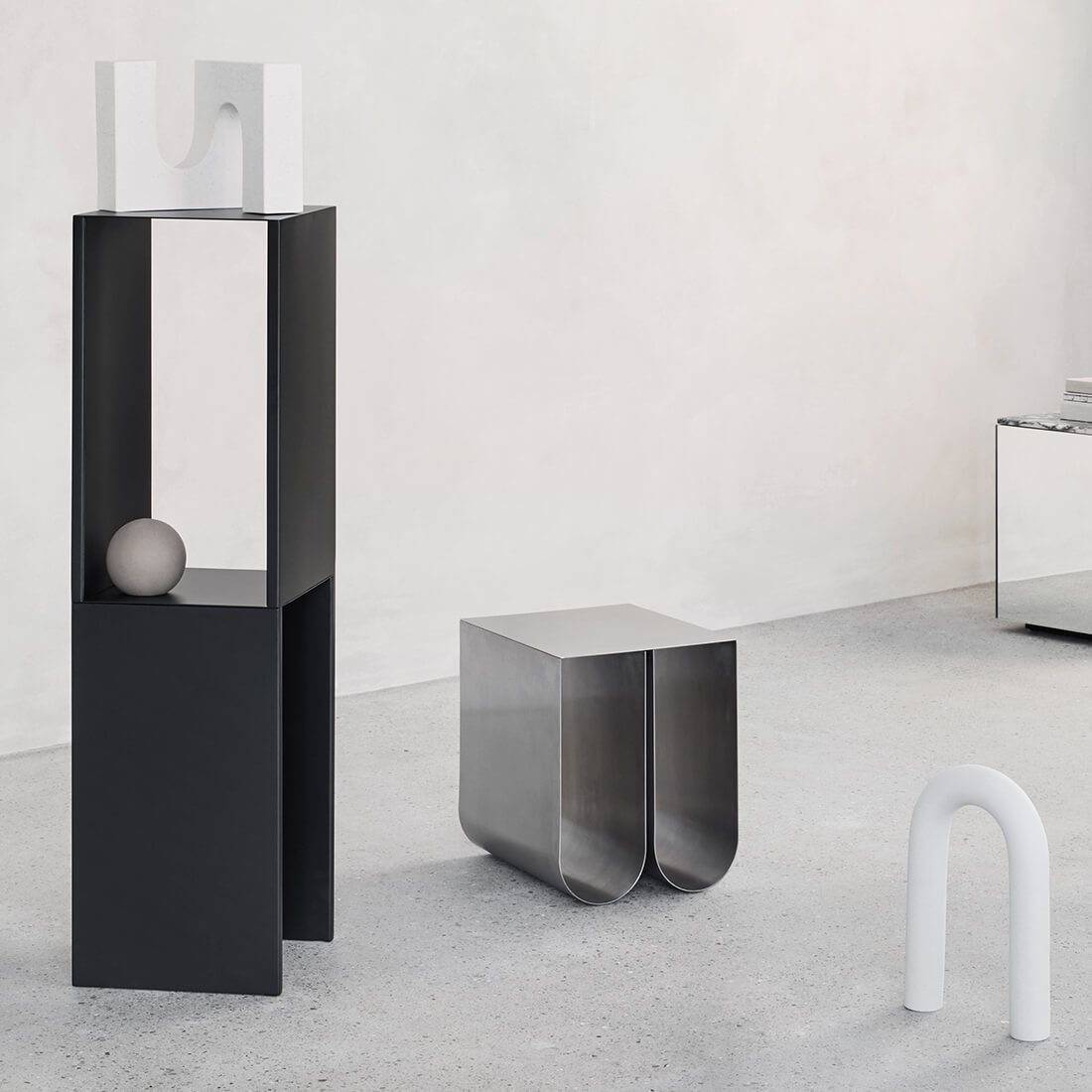 Curved Side Table