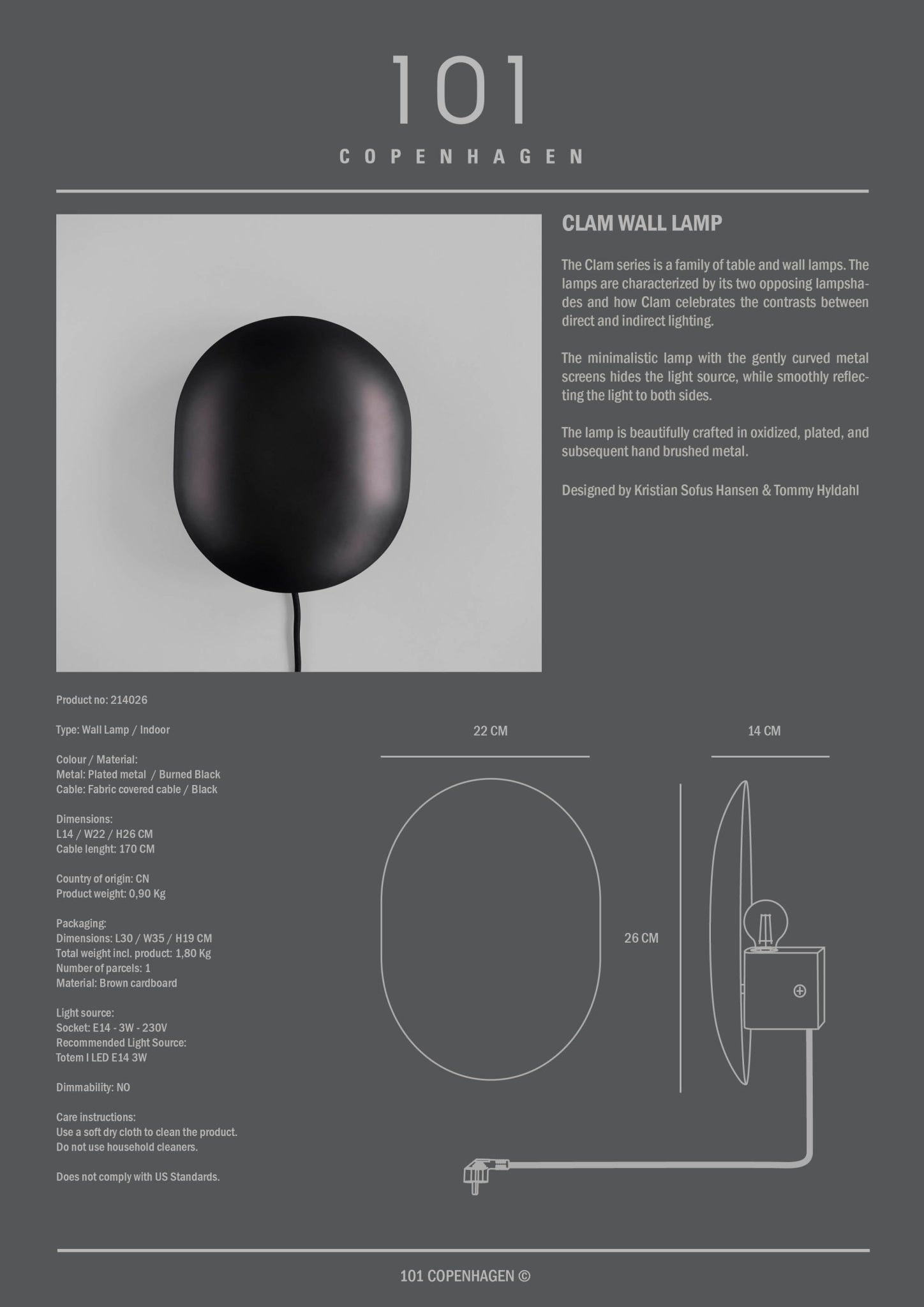 Clam Wall Lamp