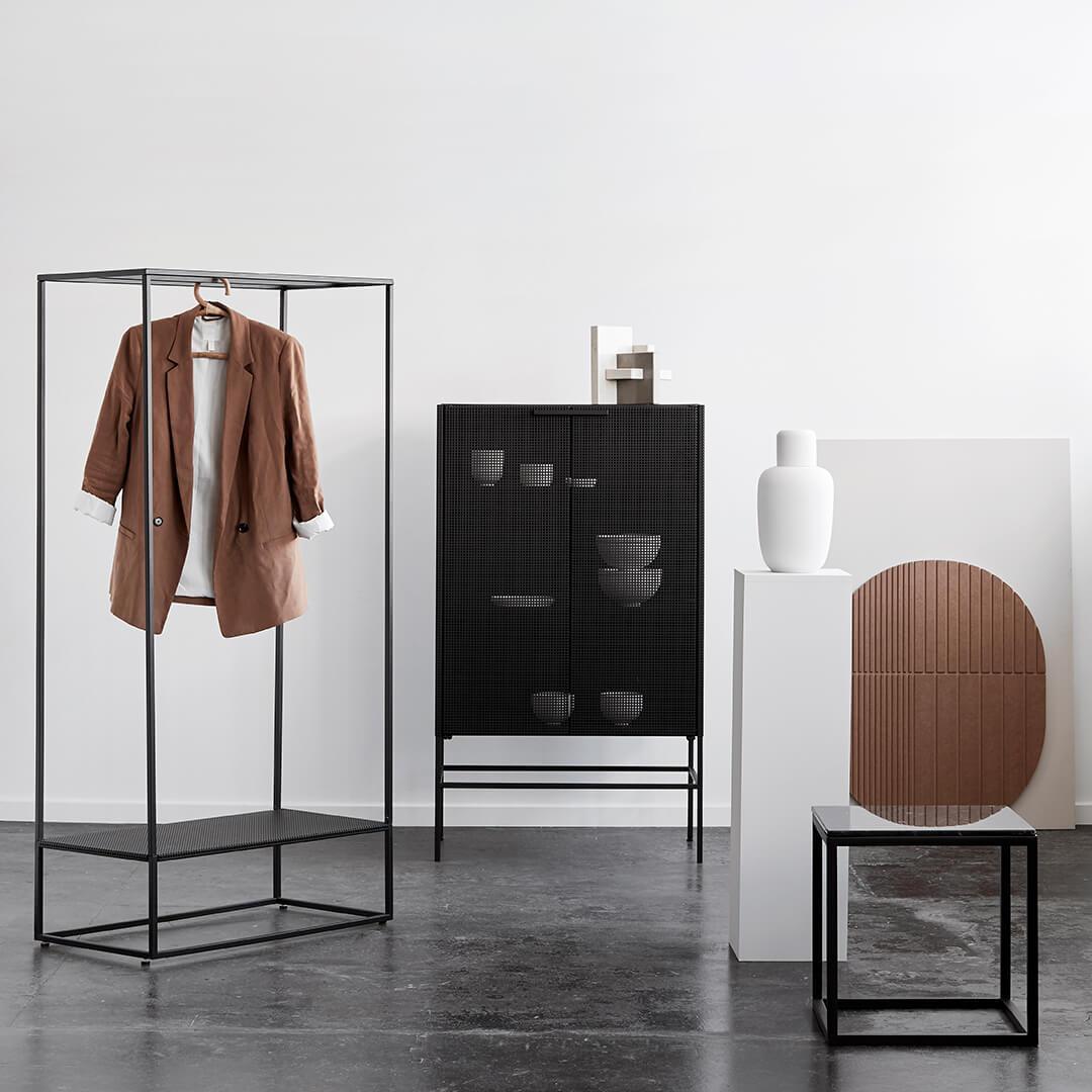 Kristina Dam Studio Grid Cabinet, Black