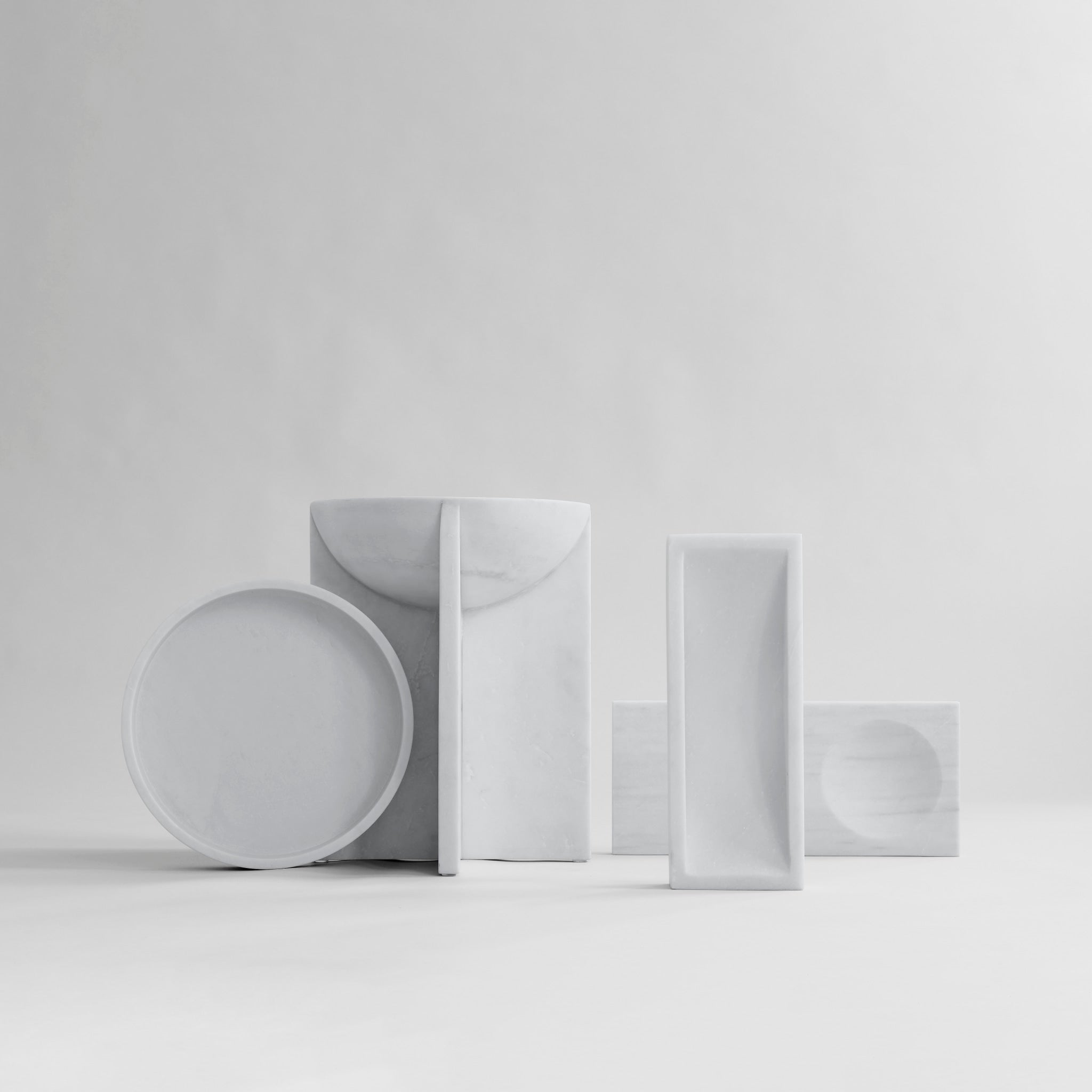 Cross Marble Side Table