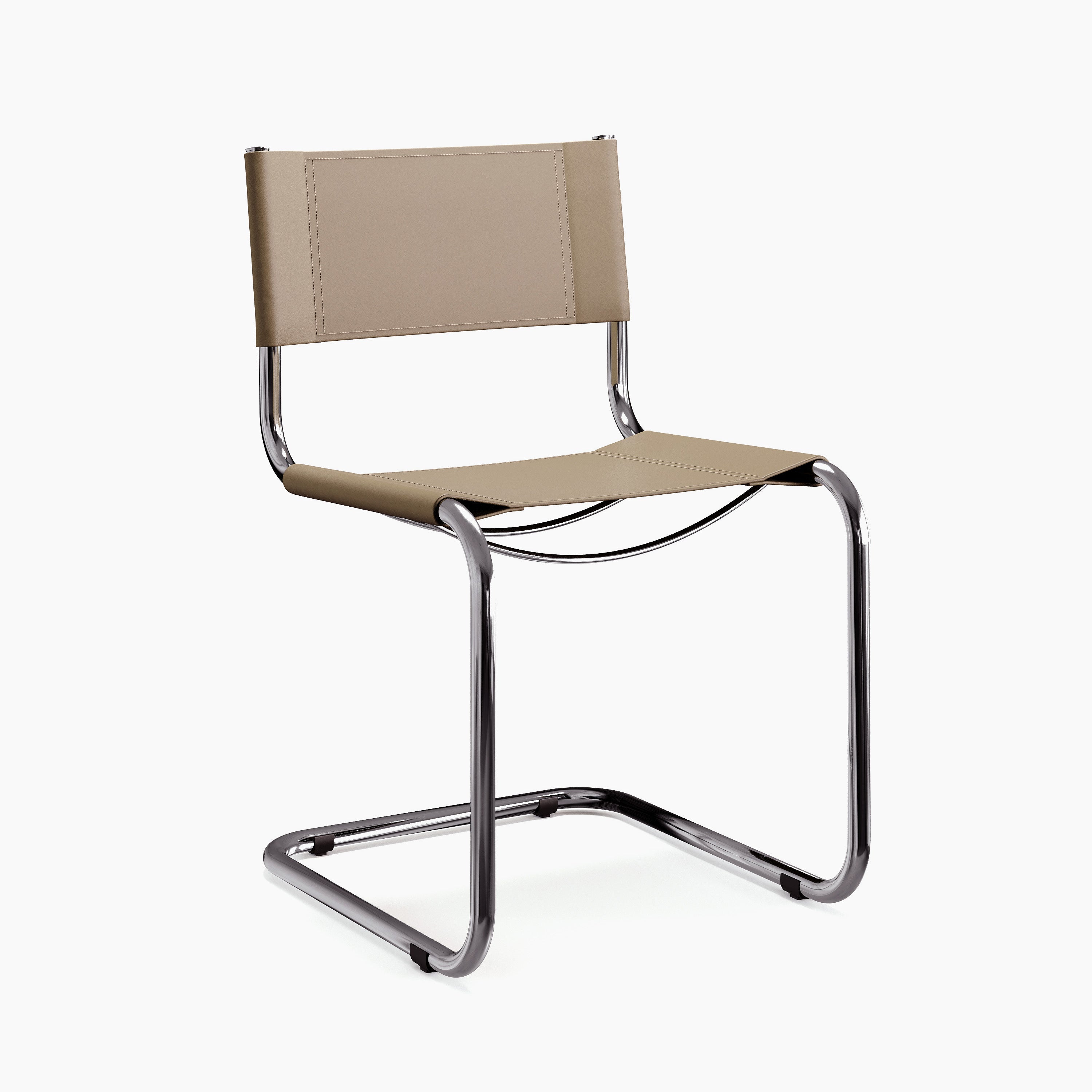 Stam Leather Side Chair
