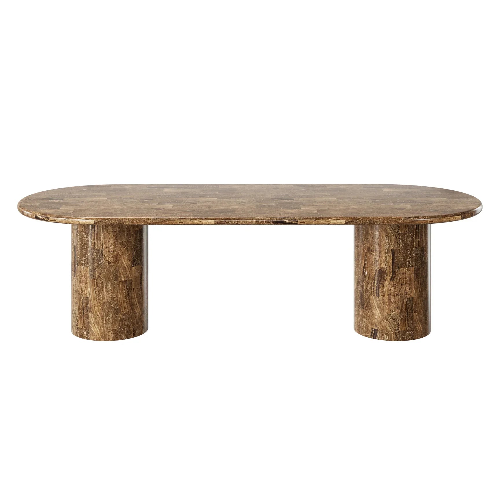 Paradis Oval Dining Table, Moreno Stone