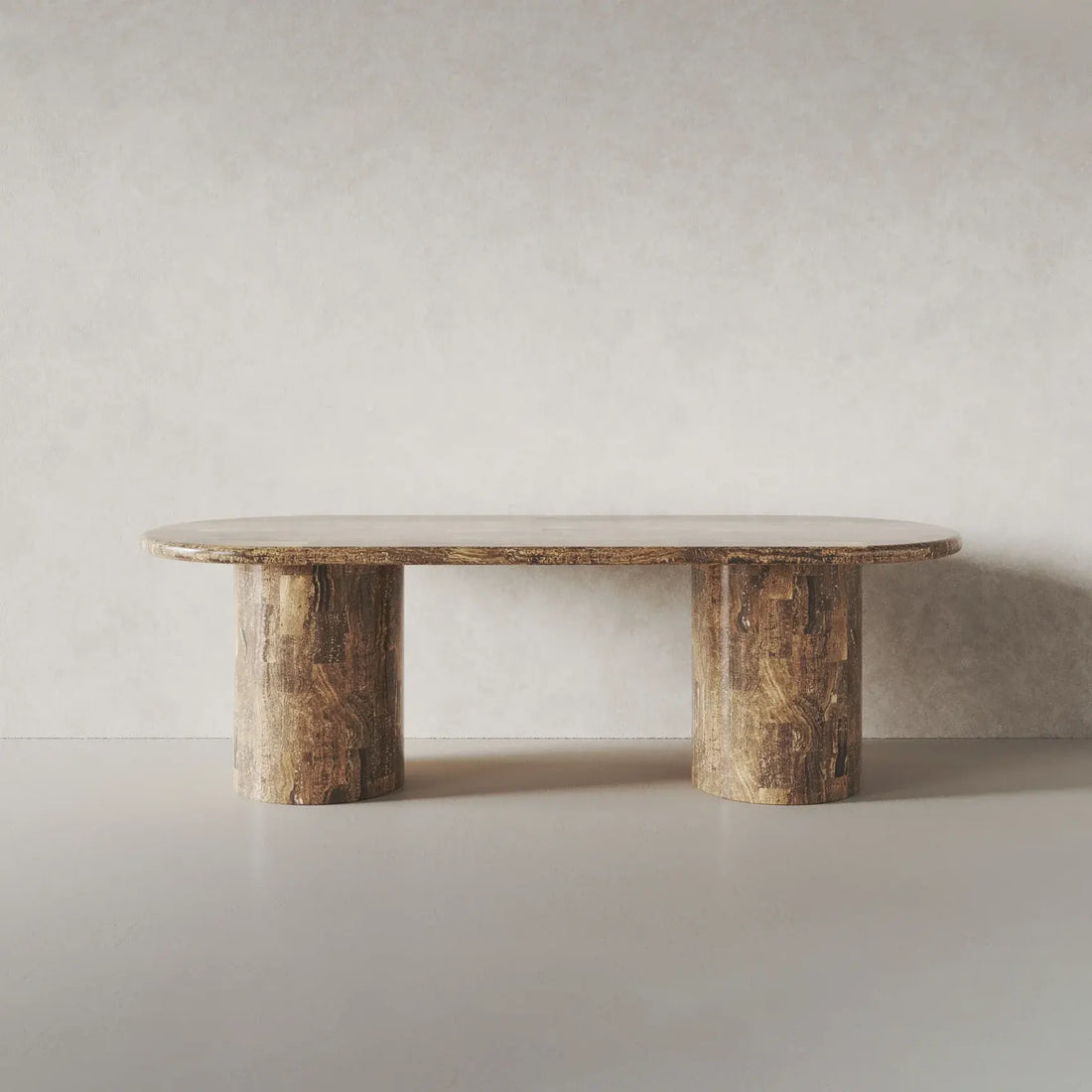 Paradis Oval Dining Table, Moreno Stone