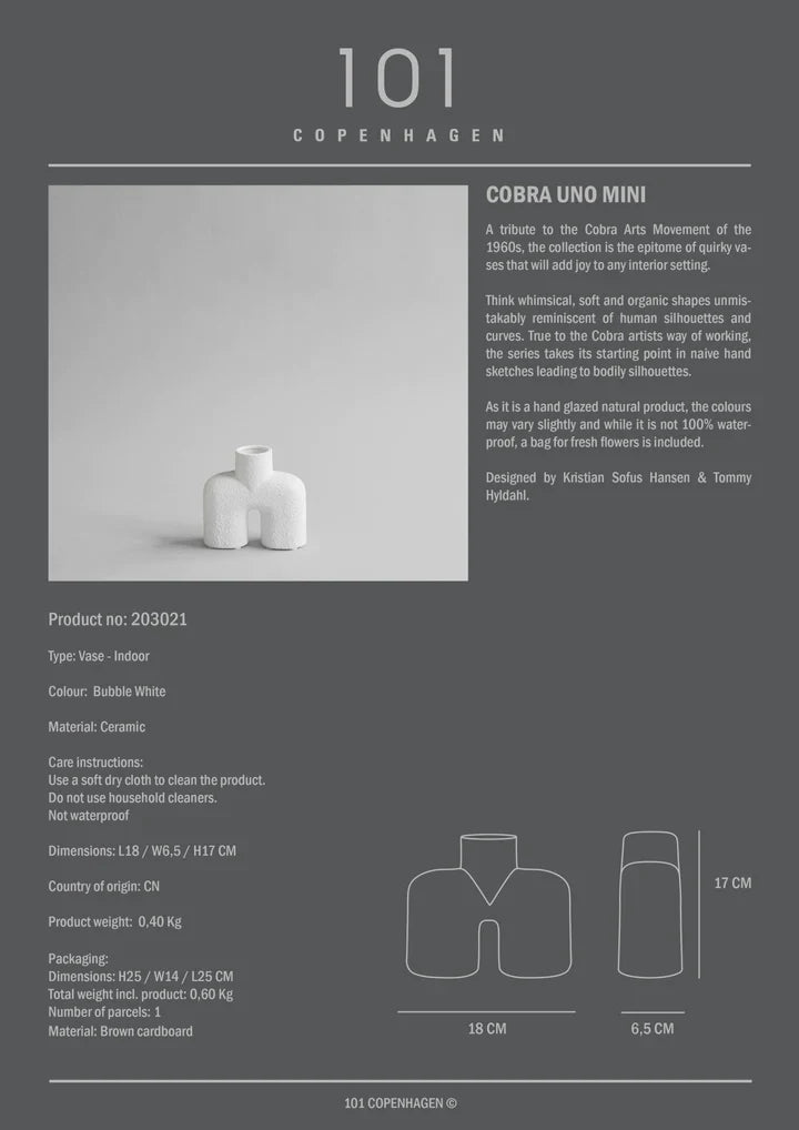 Cobra - Uno Mini - Bubble White - Open Box
