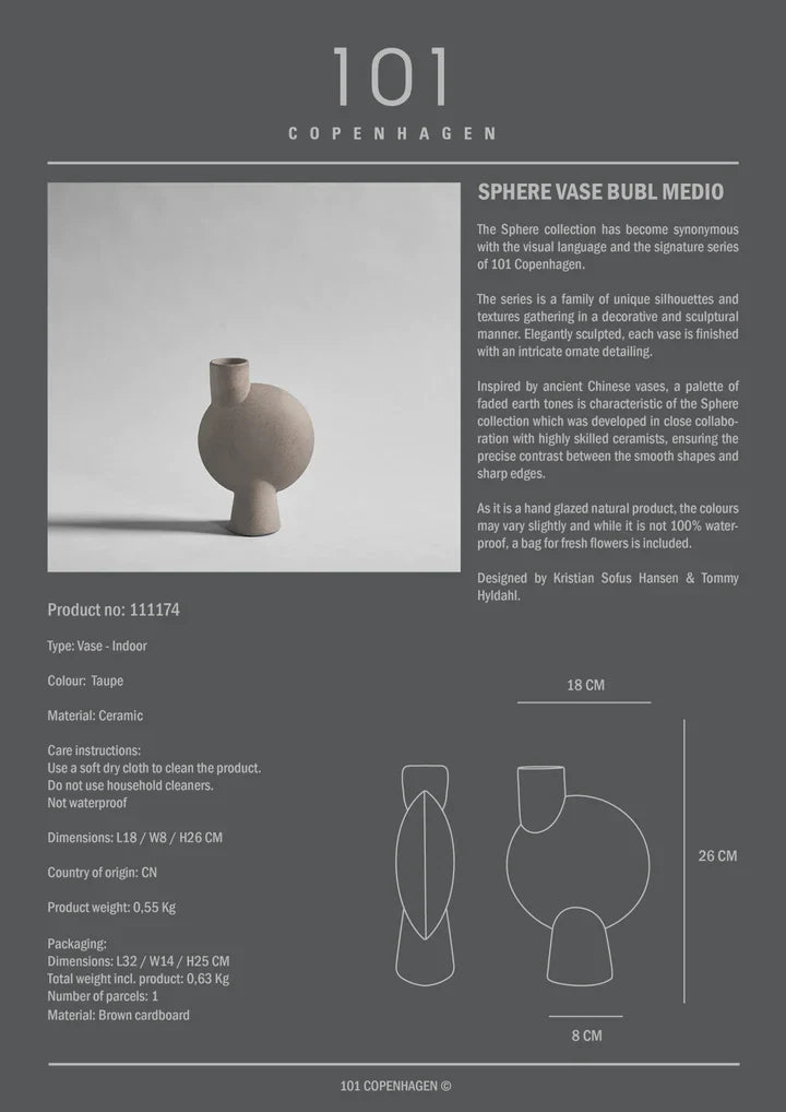 Sphere Vase Bubl - Medio