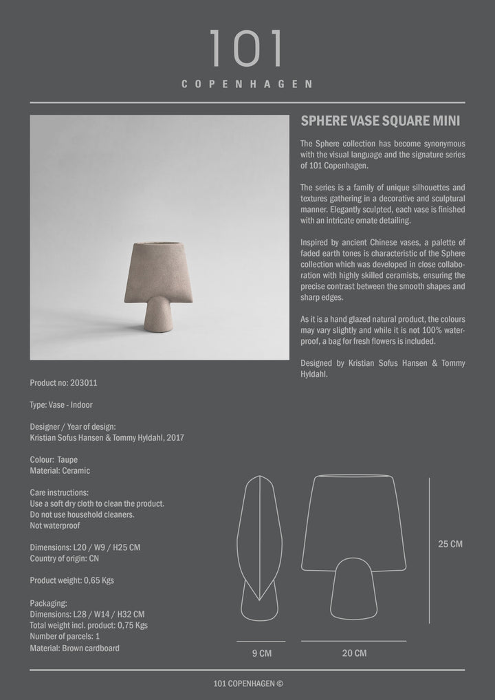 Sphere Vase Square - Mini
