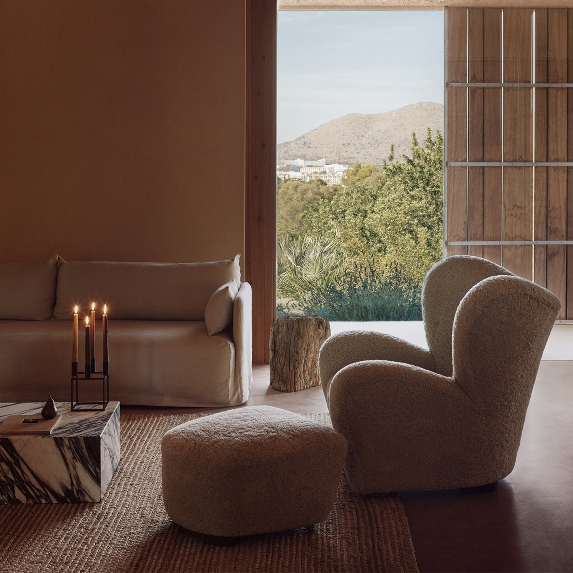 The Tired Man Lounge Chair - Sheepskin