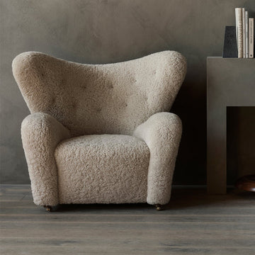 The Tired Man Lounge Chair - Sheepskin