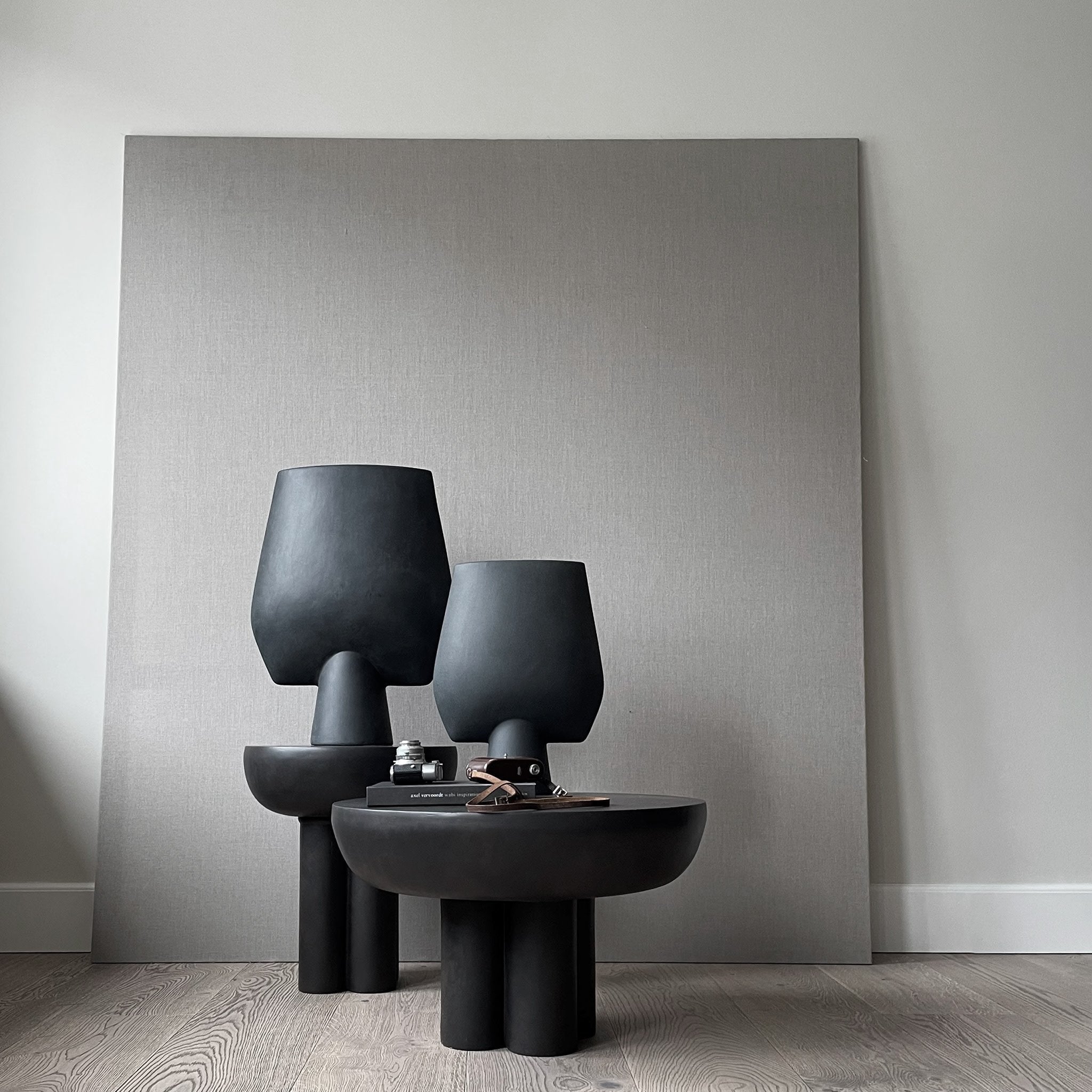 Sphere Vase Square -  Hexa - Black