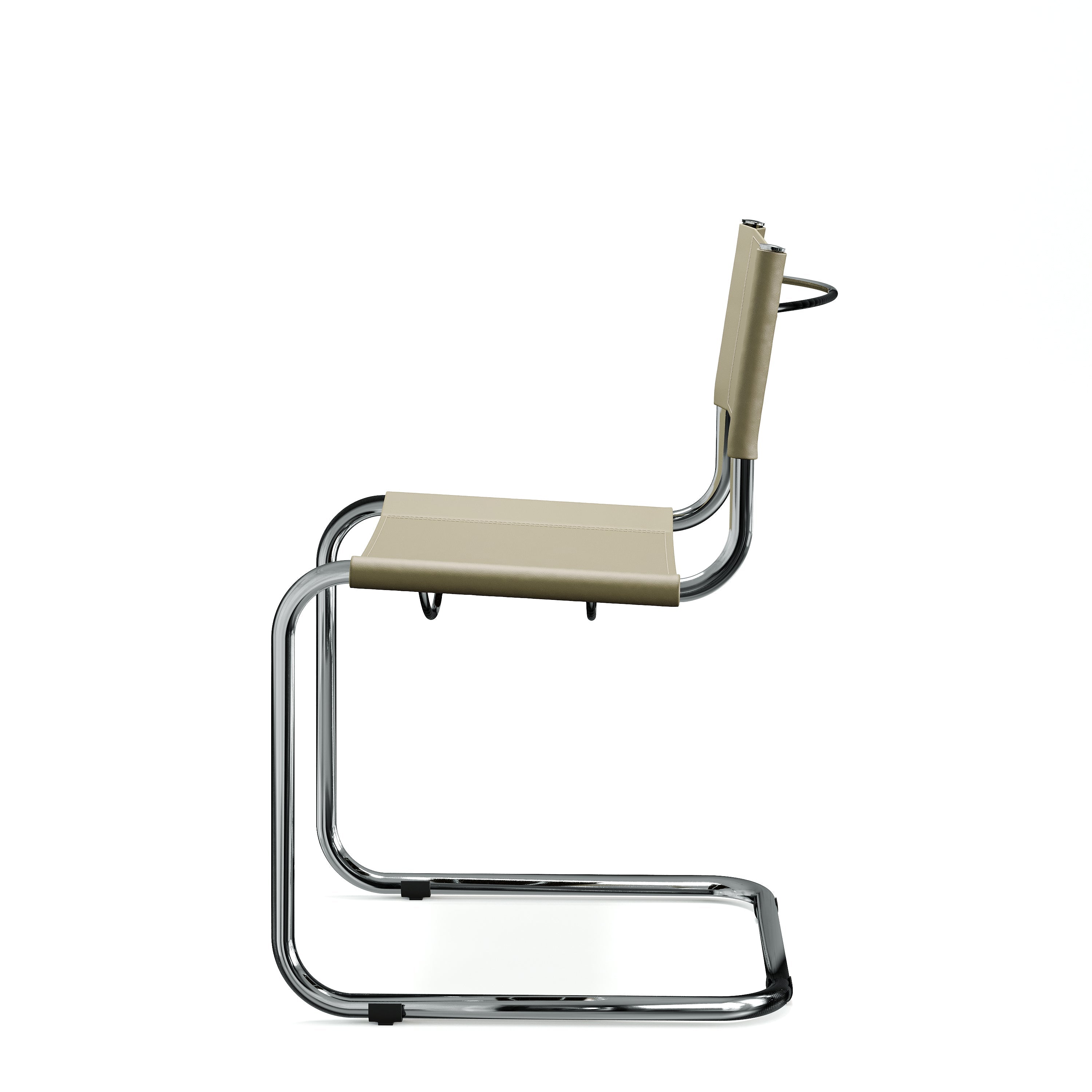 Stam Leather Side Chair