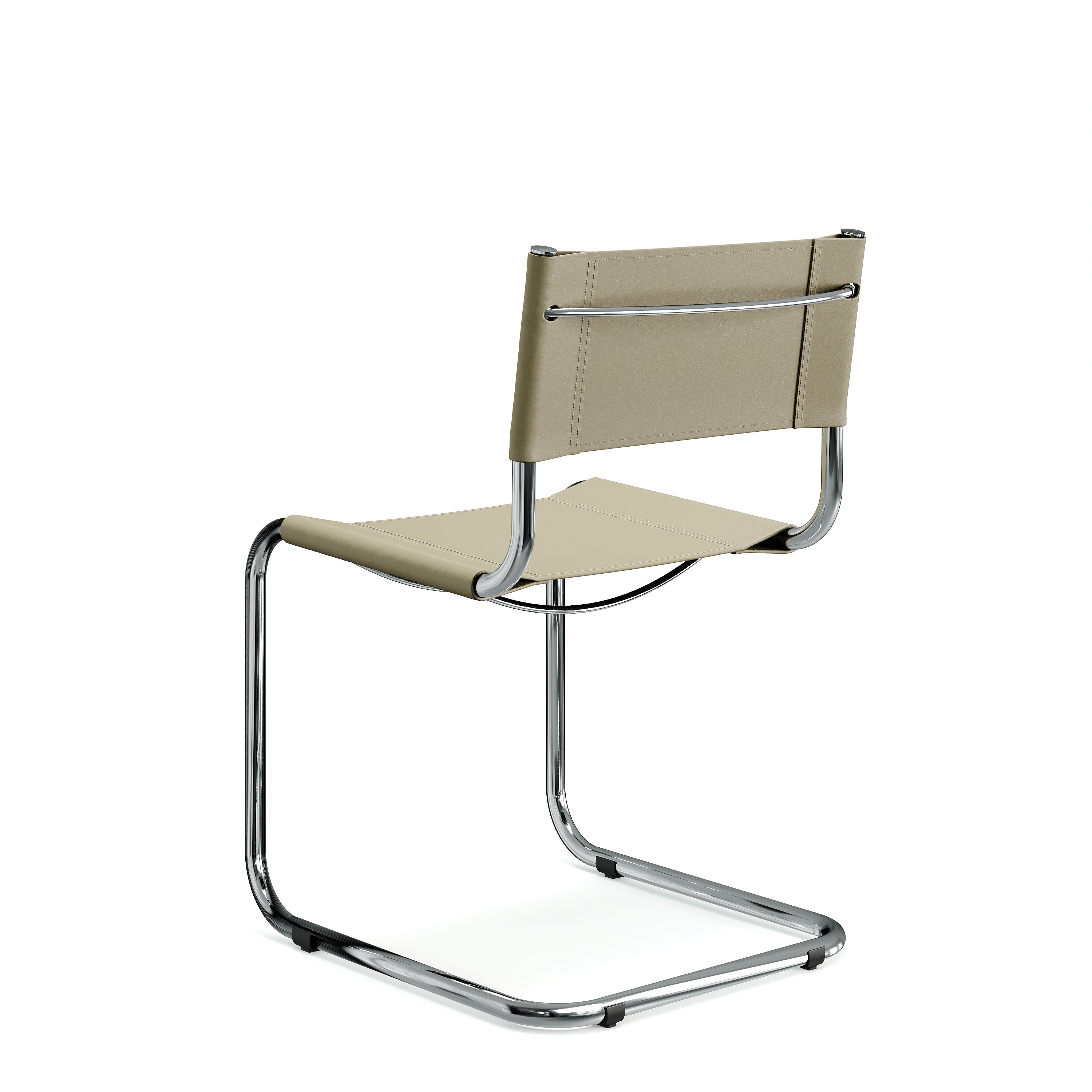 Stam Leather Side Chair