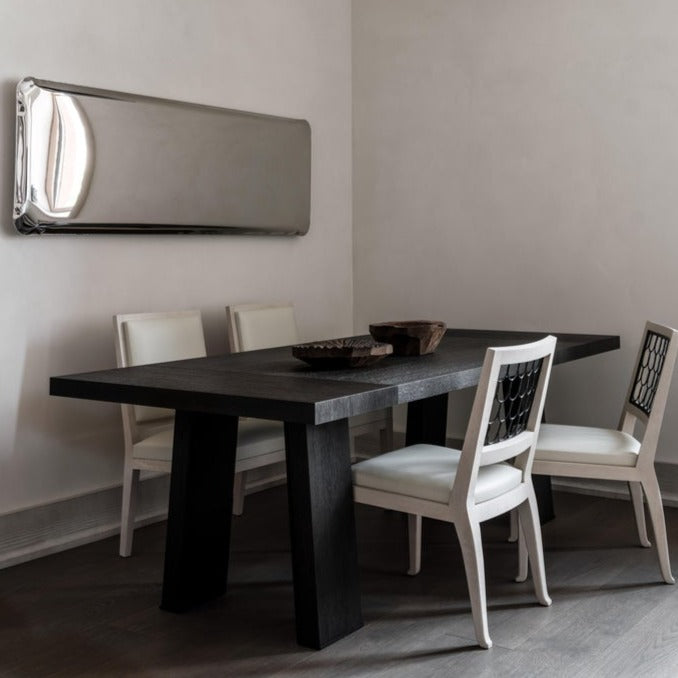 Stainless Steel Tafla QC Sculptural Wall Mirror (Customizable)