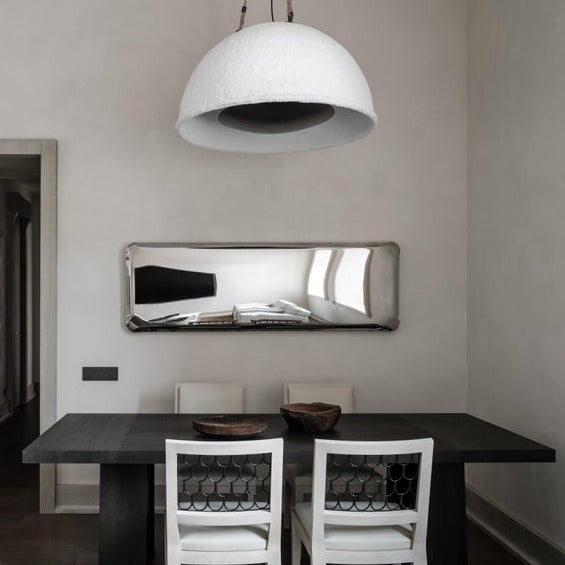 Stainless Steel Tafla QC Sculptural Wall Mirror (Customizable)