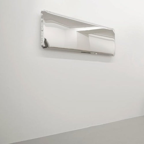 Stainless Steel Tafla QC Sculptural Wall Mirror (Customizable)