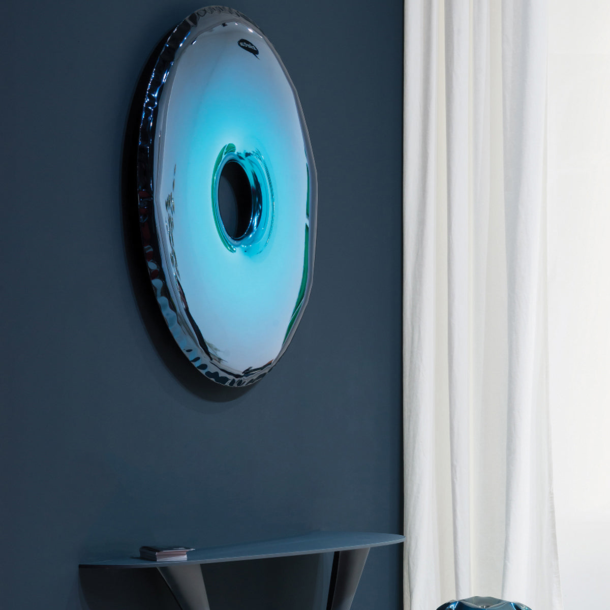 Stainless Steel Rondo 95 Wall Mirror